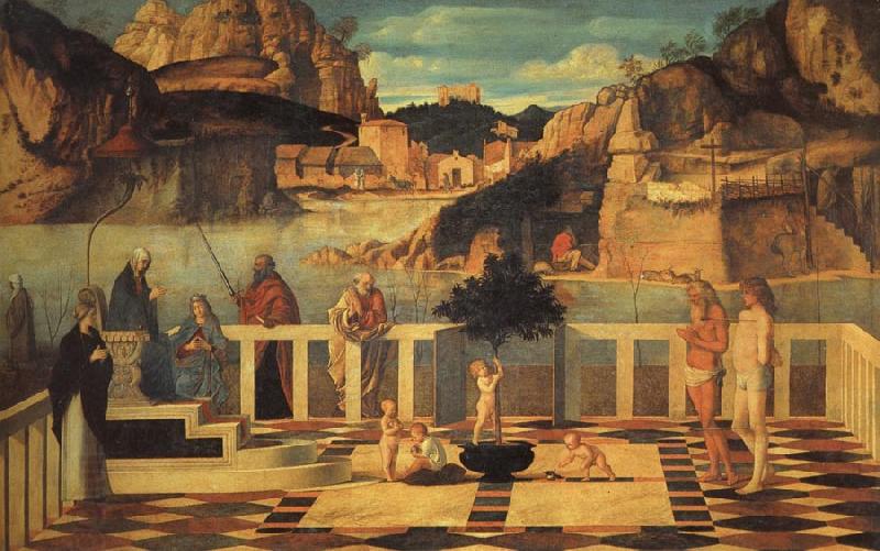 Giovanni Bellini Sacred Allegory oil painting picture